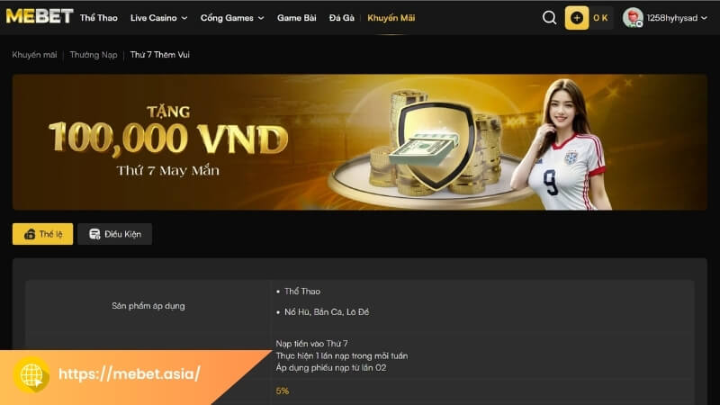Những sự kiện ưu đãi hot tại Mebet trong năm 2025