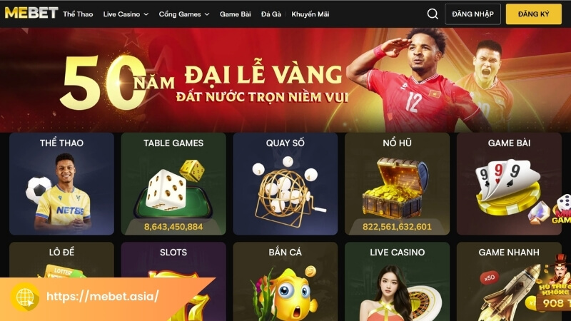 Những ưu điểm làm nên thương hiệu nhà cái Mebet