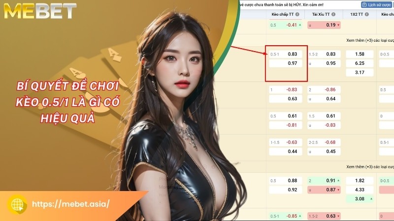 Bí quyết để chơi kèo 0.5/1 là gì để có hiệu quả Bí quyết để chơi kèo 0.5/1 là gì để có hiệu quả
